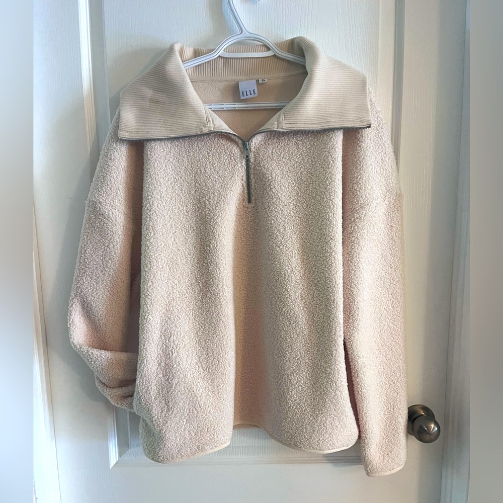 Elle Cream Fleece Women's Sweater